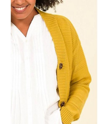 Brakeburn Grandad Stripe Cardigan (Yellow)